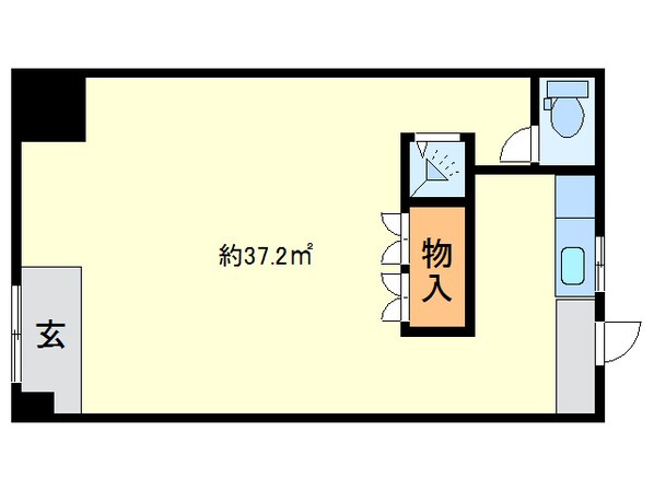 ベルヌーブ北浜ハイツの物件間取画像